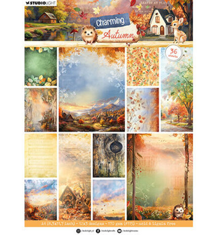 Studio Light Charming Autumn A4 Background Paper Pad (SL-CA-DPP362) Studio Light Charming Autumn A4 Background Paper Pad (SL-CA-DPP362)
