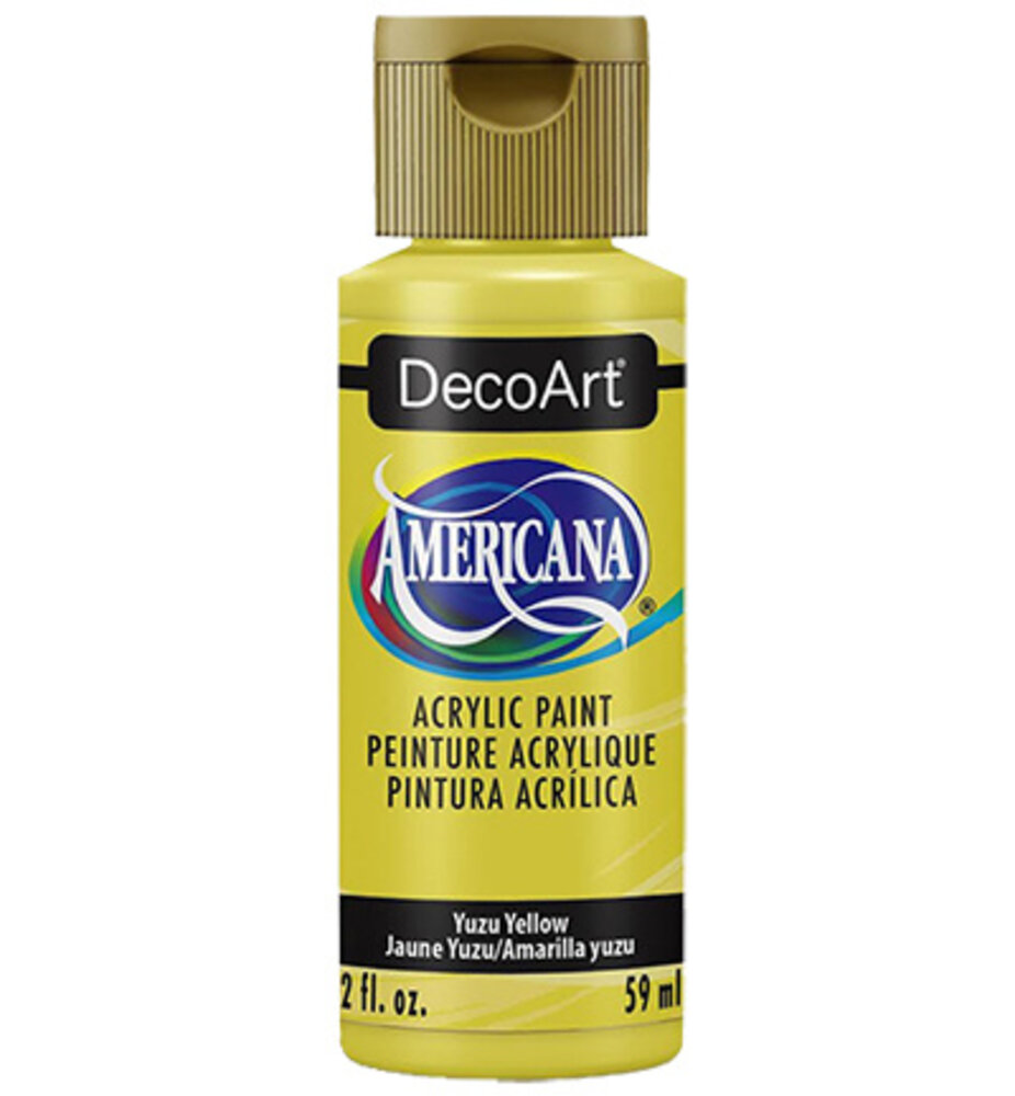 DecoArt Americana Acrylic Paint Yuzu Yellow (DA441) DecoArt Americana Acrylic Paint Yuzu Yellow (DA441)