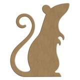 Aladine Halloween MDF Shapes 13x16cm Standing Rat (4303)