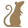 Aladine Halloween MDF Shapes 13x16cm Standing Rat (4303)