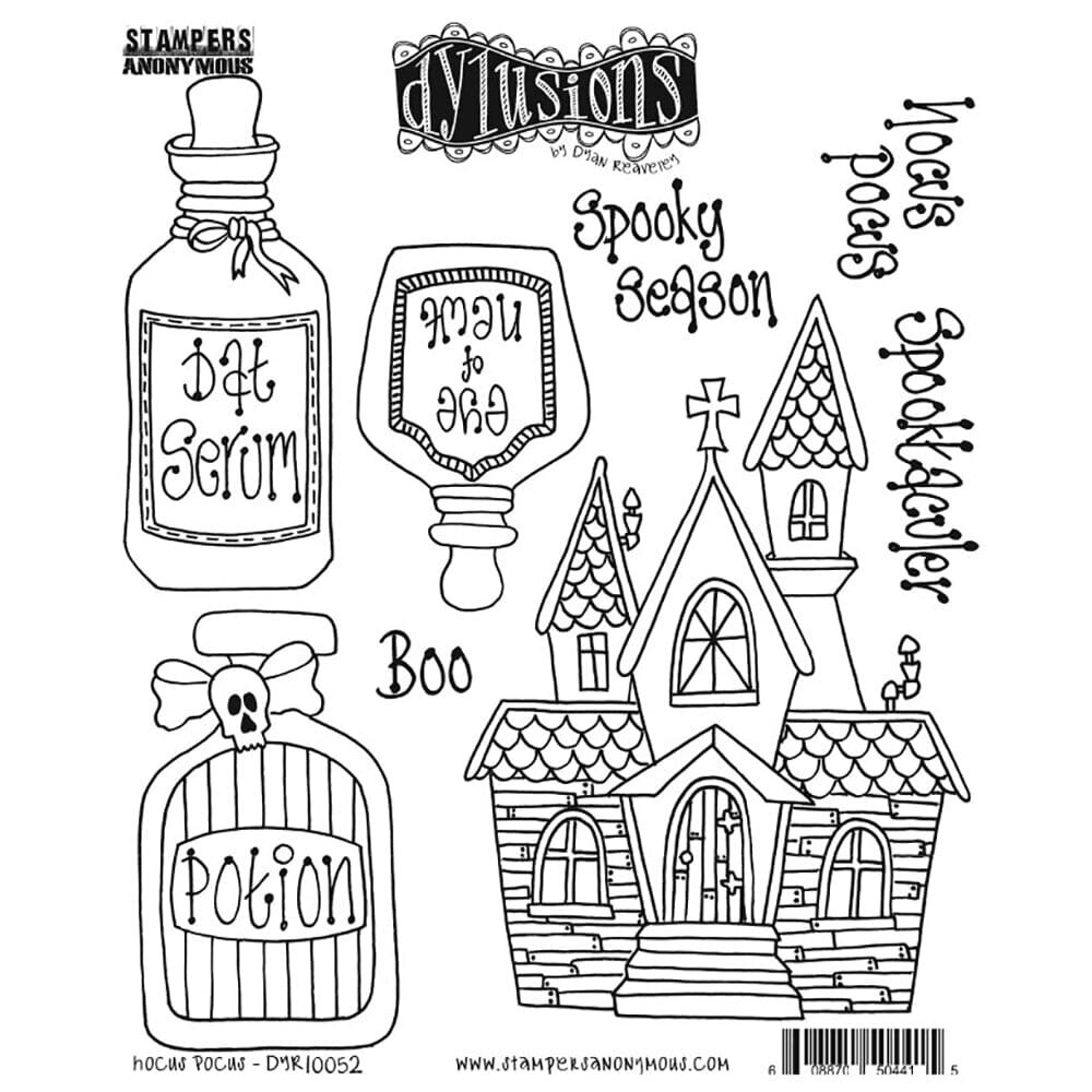 Ranger PRE-ORDER Dylusions Hocus Pocus Cling Stamps (DYR10052) Ranger PRE-ORDER Dylusions Hocus Pocus Cling Stamps (DYR10052)