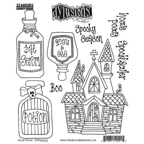 Ranger PRE-ORDER Dylusions Hocus Pocus Cling Stamps (DYR10052) Ranger PRE-ORDER Dylusions Hocus Pocus Cling Stamps (DYR10052)