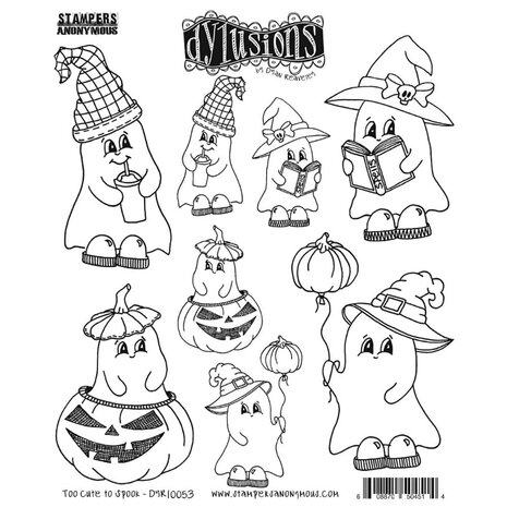 Ranger PRE-ORDER Dylusions Too Cute to Spook Cling Stamps (DYR10053)