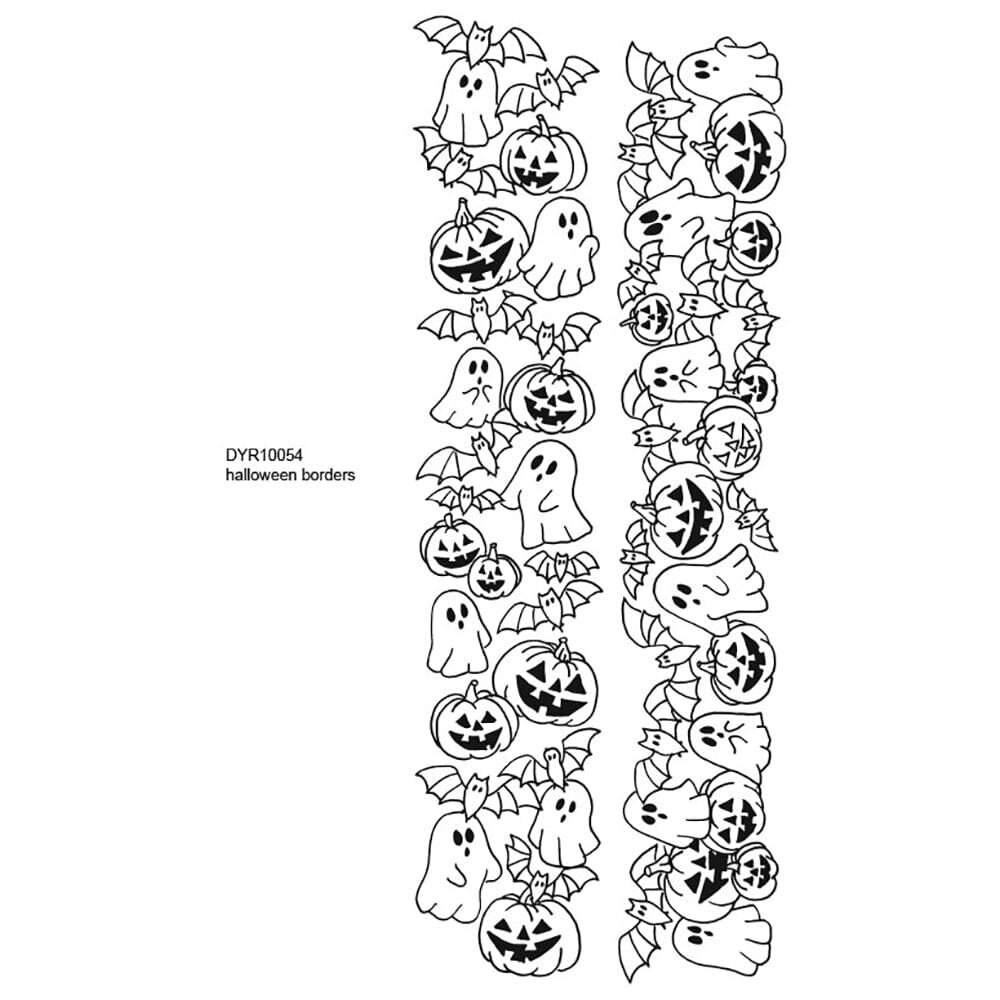 Ranger PRE-ORDER Dylusions Halloween Borders Cling Stamps (DYR10054)