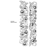 Ranger PRE-ORDER Dylusions Halloween Borders Cling Stamps (DYR10054)