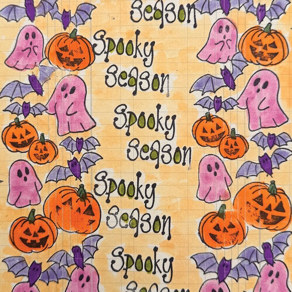 Ranger PRE-ORDER Dylusions Halloween Borders Cling Stamps (DYR10054)