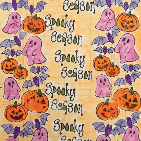 Ranger PRE-ORDER Dylusions Halloween Borders Cling Stamps (DYR10054)
