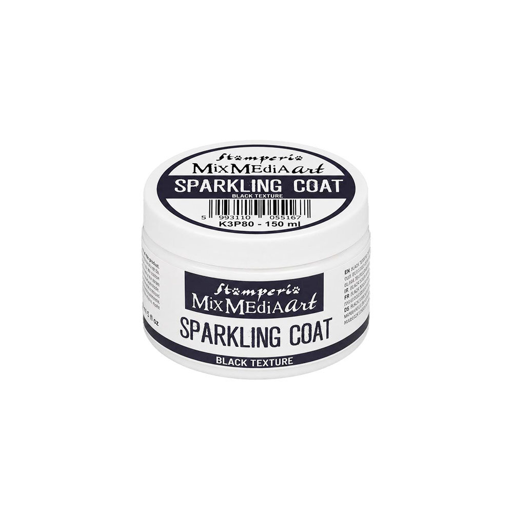 Stamperia Black Sparkling Coat 150ml (K3P80)