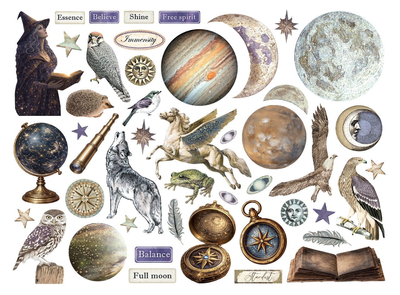 Stamperia Cosmos Die Cuts (DFLDC142) Stamperia Cosmos Die Cuts (DFLDC142)