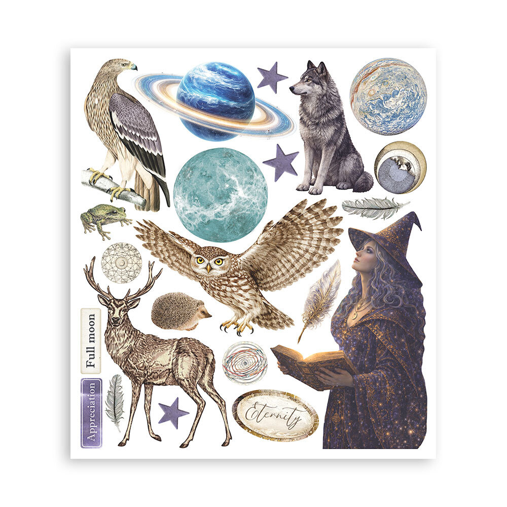 Stamperia Cosmos 8x8 Inch Rub-On Assortment (DFLRBXG14)