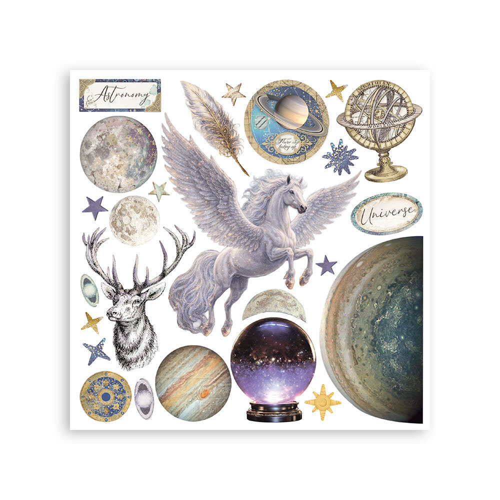 Stamperia Cosmos 6x6 Inch Rub-On Assortment (DFLRBX22)