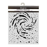 Stamperia Cosmos Thick Stencils 20x25cm Swirling Nebula (KSTD218)