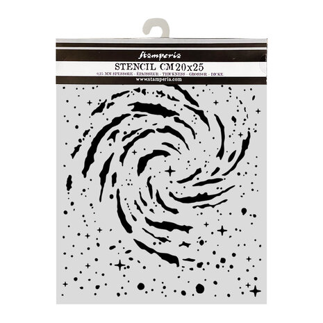 Stamperia Cosmos Thick Stencils 20x25cm Swirling Nebula (KSTD218)