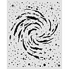 Stamperia Cosmos Thick Stencils 20x25cm Swirling Nebula (KSTD218)