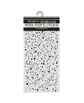 Stamperia Cosmos Thick Stencils 12x25cm Ink Spots (KSTDL174)