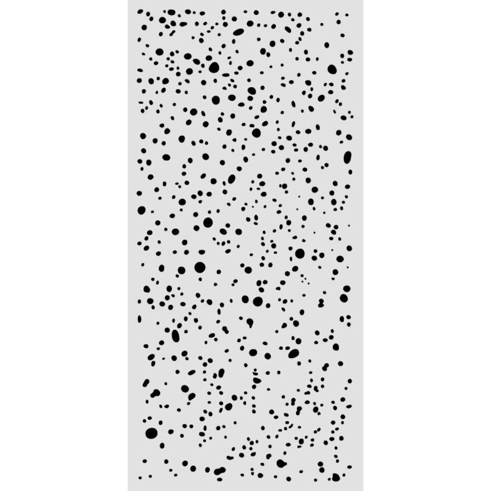 Stamperia Cosmos Thick Stencils 12x25cm Ink Spots (KSTDL174)