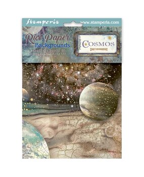 Stamperia Cosmos A6 Rice Paper Backgrounds Selection (DFSAK6060)