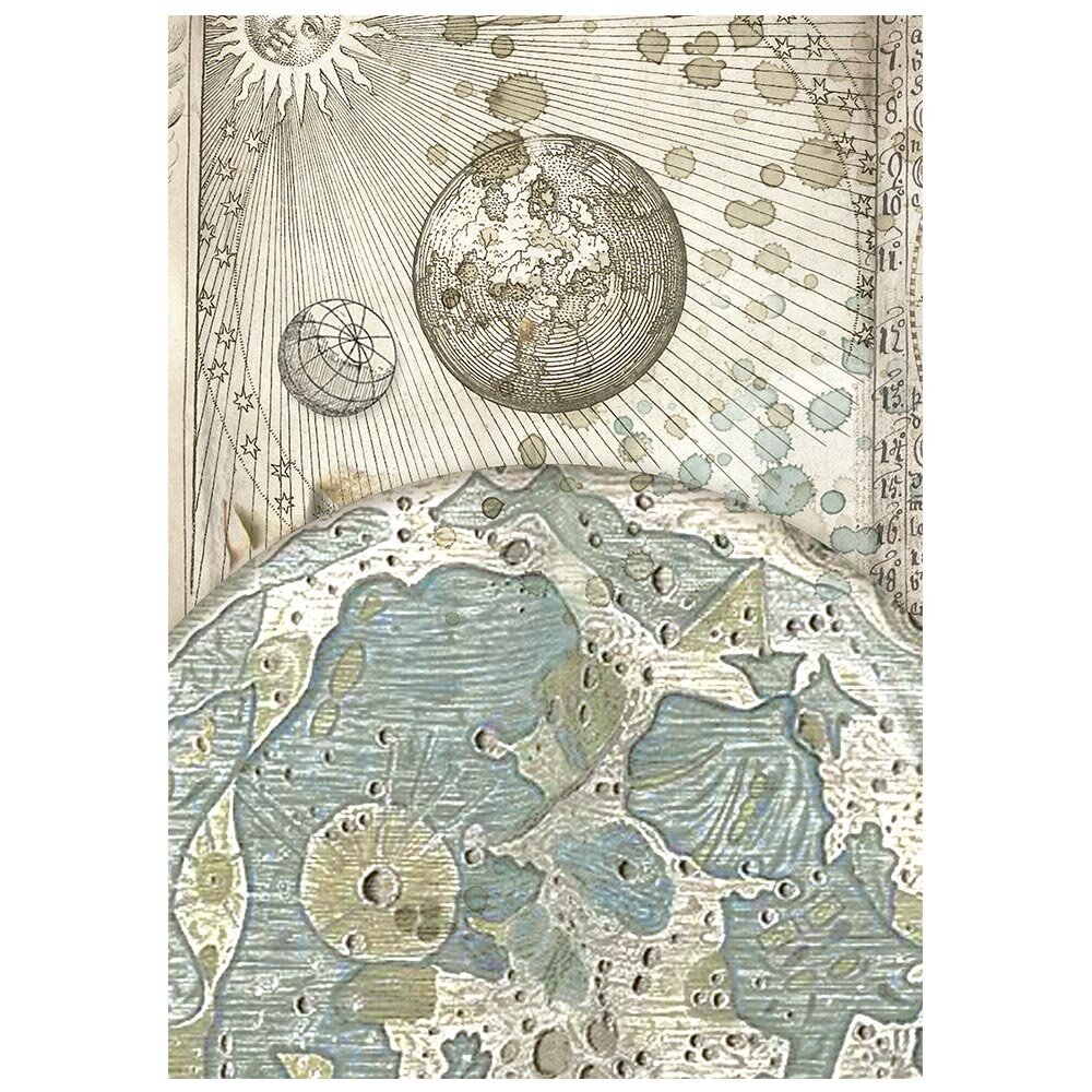 Stamperia Cosmos A6 Rice Paper Backgrounds Selection (DFSAK6060)