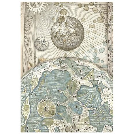 Stamperia Cosmos A6 Rice Paper Backgrounds Selection (DFSAK6060)