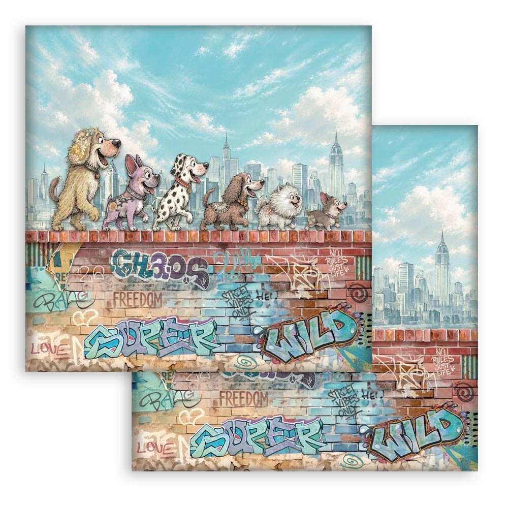 Stamperia Furry Friends 2 12x12 Inch Paper Pack (SBBL194)