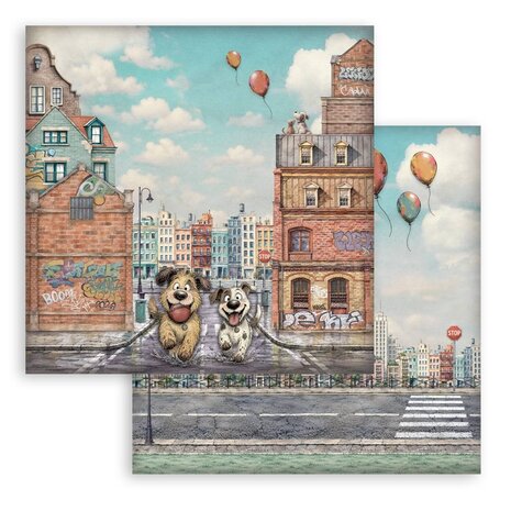 Stamperia Furry Friends 2 12x12 Inch Paper Pack (SBBL194)