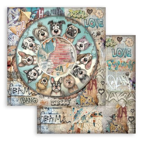 Stamperia Furry Friends 2 12x12 Inch Paper Pack (SBBL194)