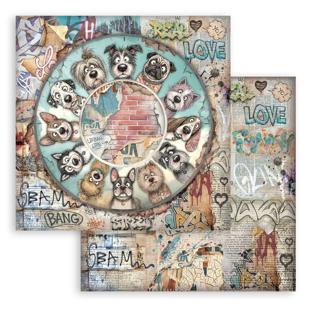 Stamperia Furry Friends 2 8x8 Inch Paper Pack (SBBS150)