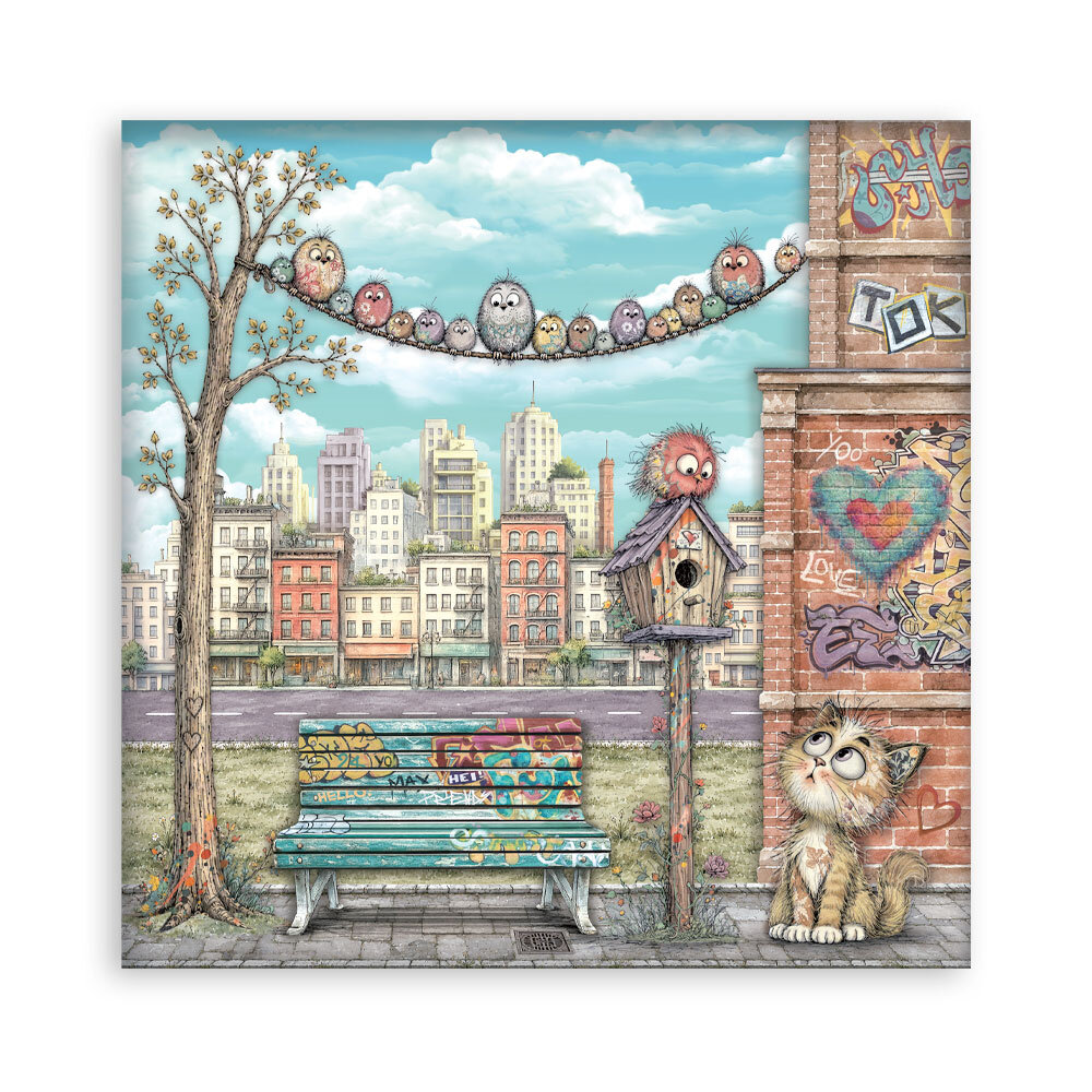Stamperia Furry Friends 2 12x12 Inch Single Face Paper Pack (SBBXLB41)