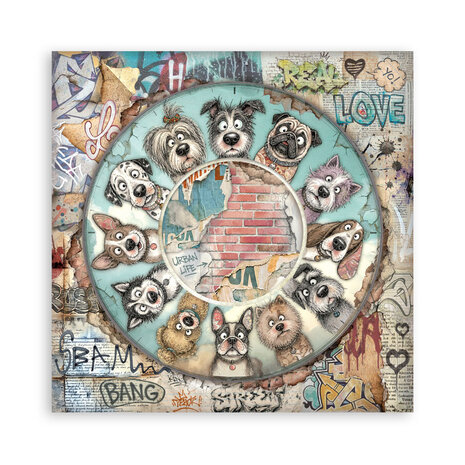 Stamperia Furry Friends 2 12x12 Inch Single Face Paper Pack (SBBXLB41)