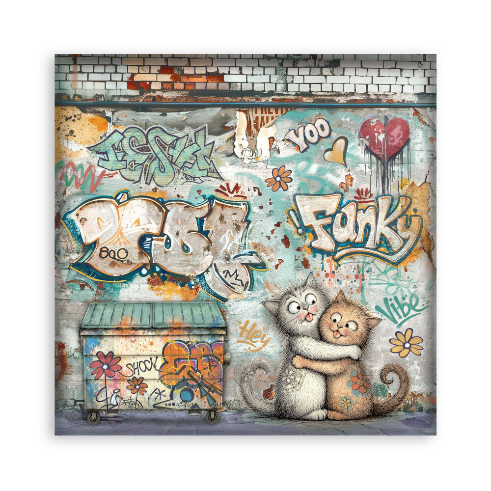Stamperia Furry Friends 2 12x12 Inch Single Face Paper Pack (SBBXLB41)