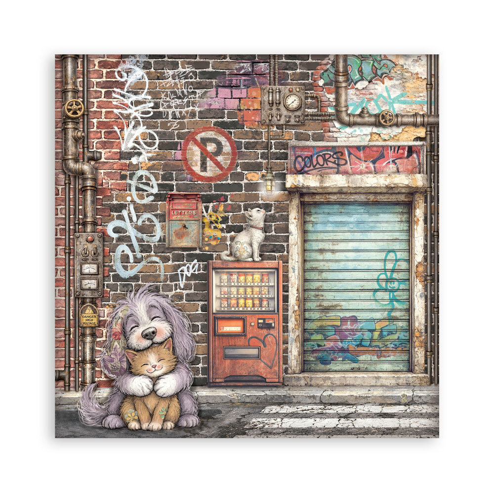 Stamperia Furry Friends 2 12x12 Inch Single Face Paper Pack (SBBXLB41)