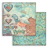 Stamperia Furry Friends 2 Backgrounds 8x8 Inch Paper Pack (SBBS151)