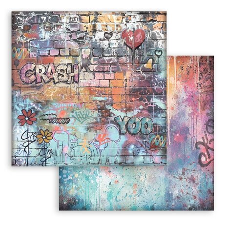 Stamperia Furry Friends 2 Backgrounds 8x8 Inch Paper Pack (SBBS151)