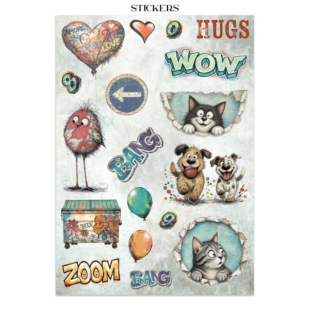 Stamperia Furry Friends 2 Junk Journal (SBJK33)