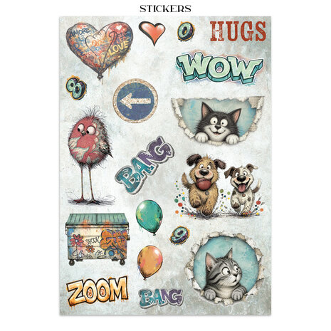 Stamperia Furry Friends 2 Junk Journal (SBJK33)