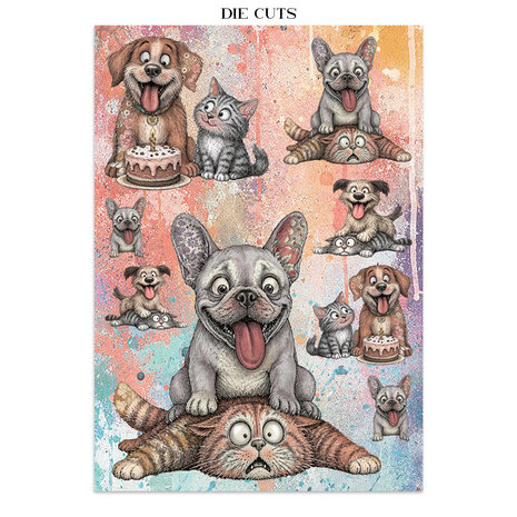 Stamperia Furry Friends 2 Junk Journal A5 Focus Points (SBJKS12)