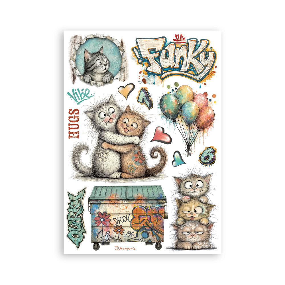 Stamperia Furry Friends 2 A5 Washi Pad (SBW39) Stamperia Furry Friends 2 A5 Washi Pad (SBW39)