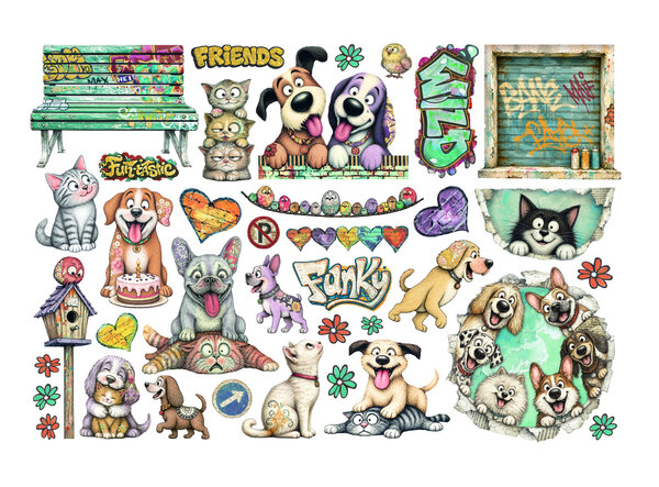 Stamperia Furry Friends 2 Ephemera (DFLCT94) Stamperia Furry Friends 2 Ephemera (DFLCT94)