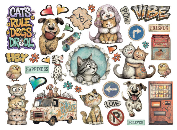 Stamperia Furry Friends 2 Die Cuts (DFLDC146)