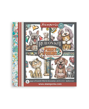 Stamperia Furry Friends 2 6x6 Inch Rub-On Assortment (DFLRBX26) Stamperia Furry Friends 2 6x6 Inch Rub-On Assortment (DFLRBX26)