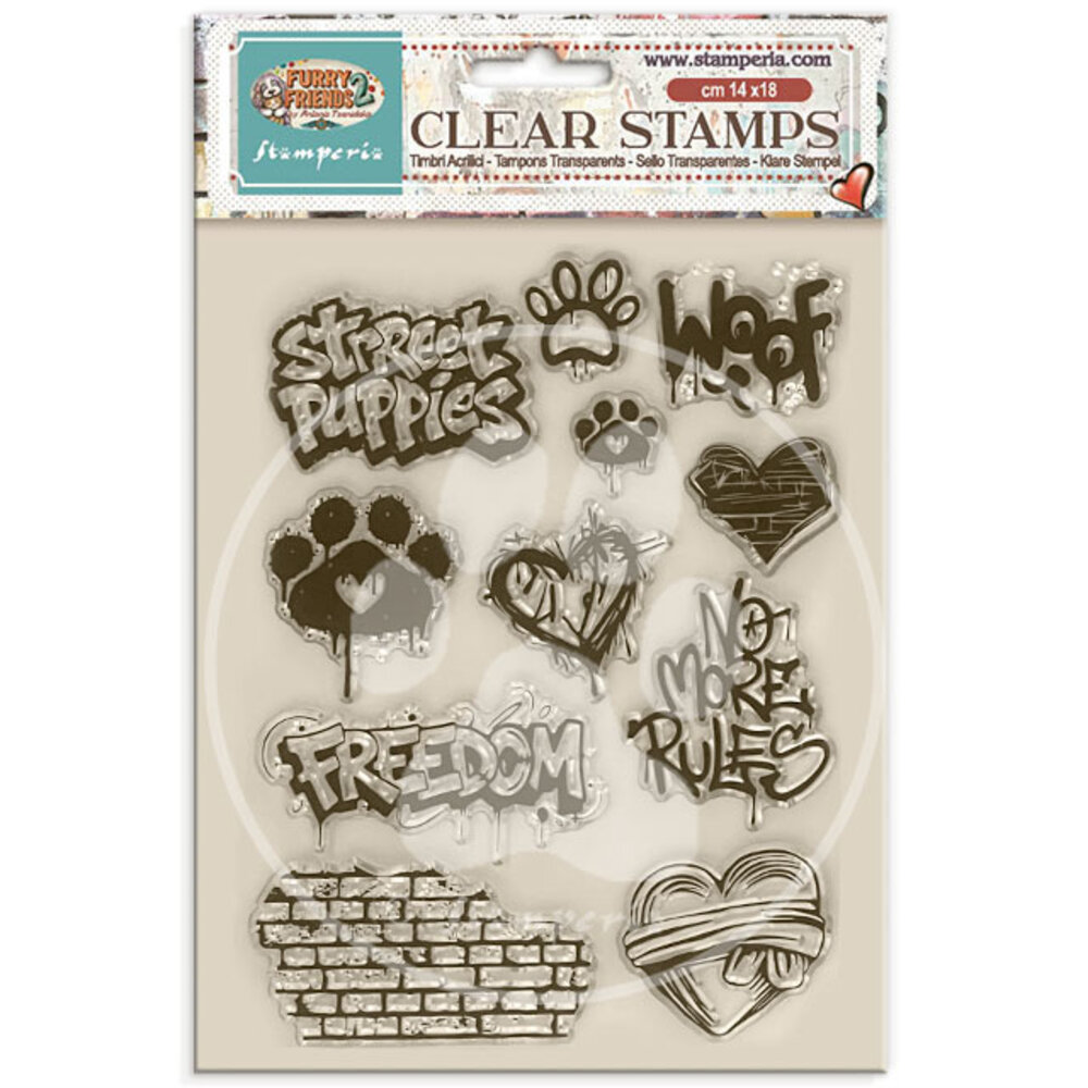 Stamperia Furry Friends 2 Clear Stamps (WTK250)