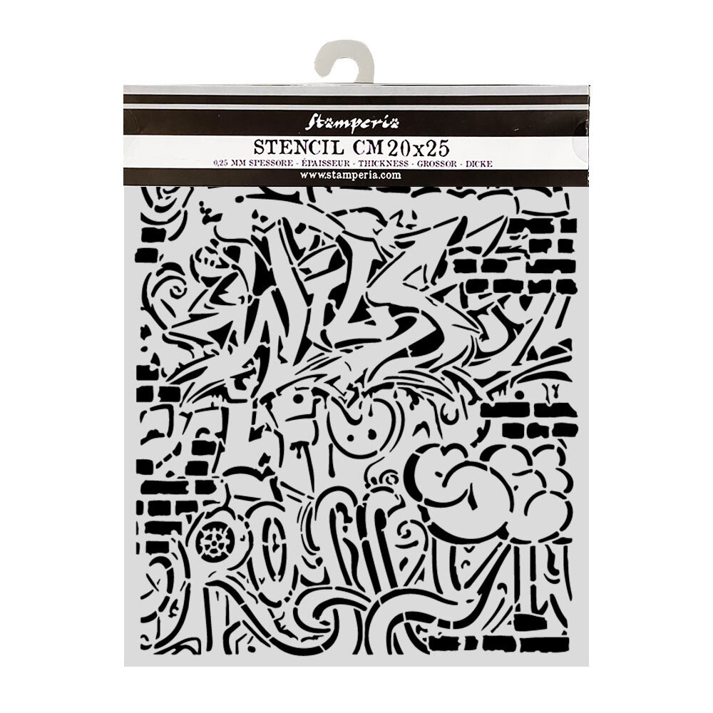 Stamperia Furry Friends 2 Thick Stencils 20x25cm Graffiti (KSTD226) Stamperia Furry Friends 2 Thick Stencils 20x25cm Graffiti (KSTD226)