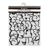 Stamperia Furry Friends 2 Thick Stencils 20x25cm Pop Art Pattern (KSTD227)