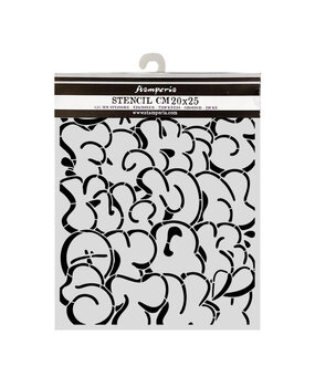 Stamperia Furry Friends 2 Thick Stencils 20x25cm Pop Art Pattern (KSTD227)