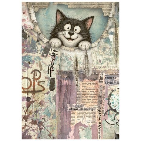 Stamperia Furry Friends 2 A6 Mini Rice paper (DFSA6X15)