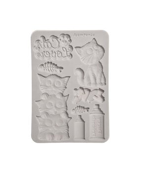 Stamperia Furry Friends 2 A5 Silicon Mould Cats (KACMA626)