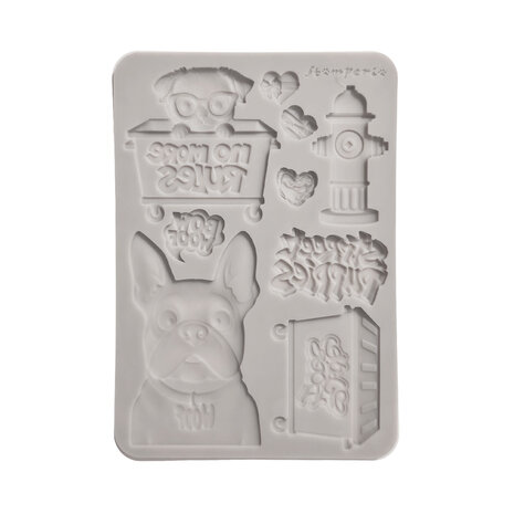 Stamperia Furry Friends 2 A5 Silicon Mould Dogs (KACMA627)