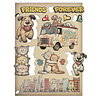Stamperia Furry Friends 2 Wooden Shapes A5 (KLSP211)