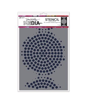 Dina Wakley MEdia Masking Stencil Circle of Circles (MDS93992)