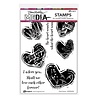 Dina Wakley MEdia PRE-ORDER Cling Stamps Filled Hearts (MDR94258) Dina Wakley MEdia PRE-ORDER Cling Stamps Filled Hearts (MDR94258)